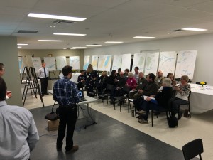 Doug Saccoccia welcomes participants to the Community Cafe.